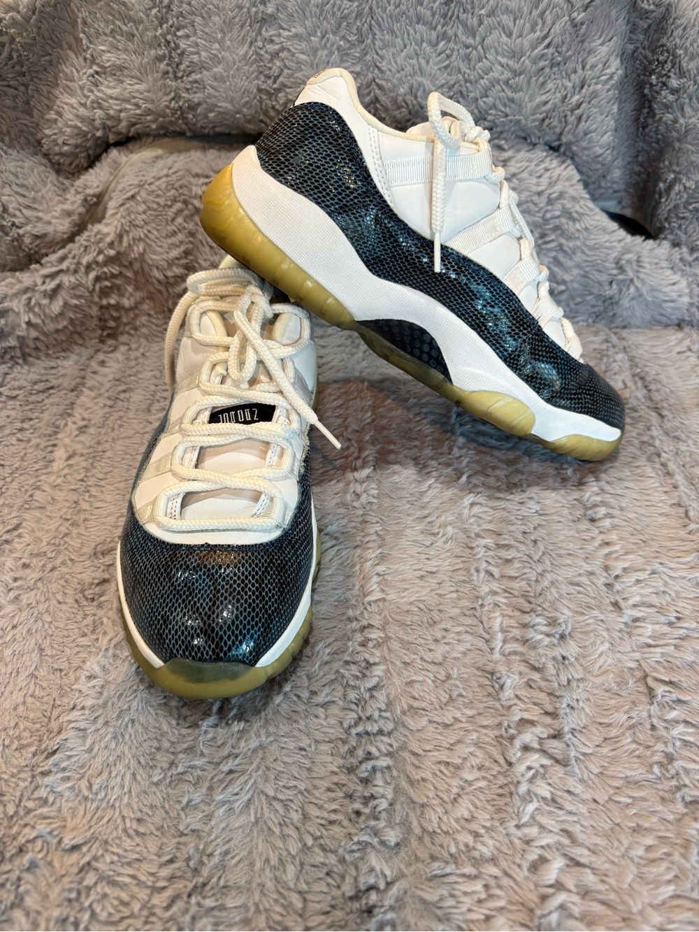 Nike Air Jordan 11 Retro Low Navy Snakeskin Sneakers